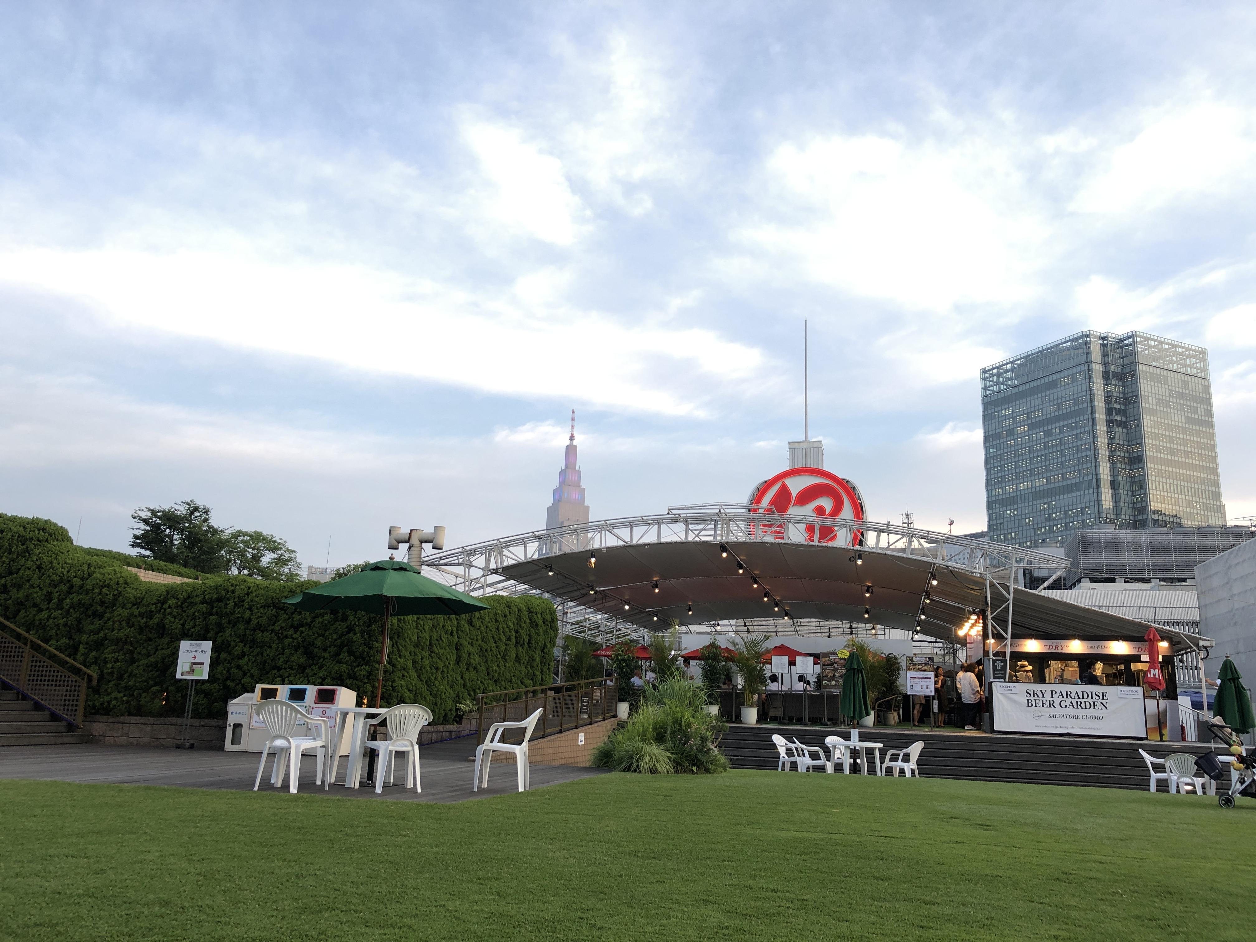 伊勢丹の屋上で夏のビアガーデン！