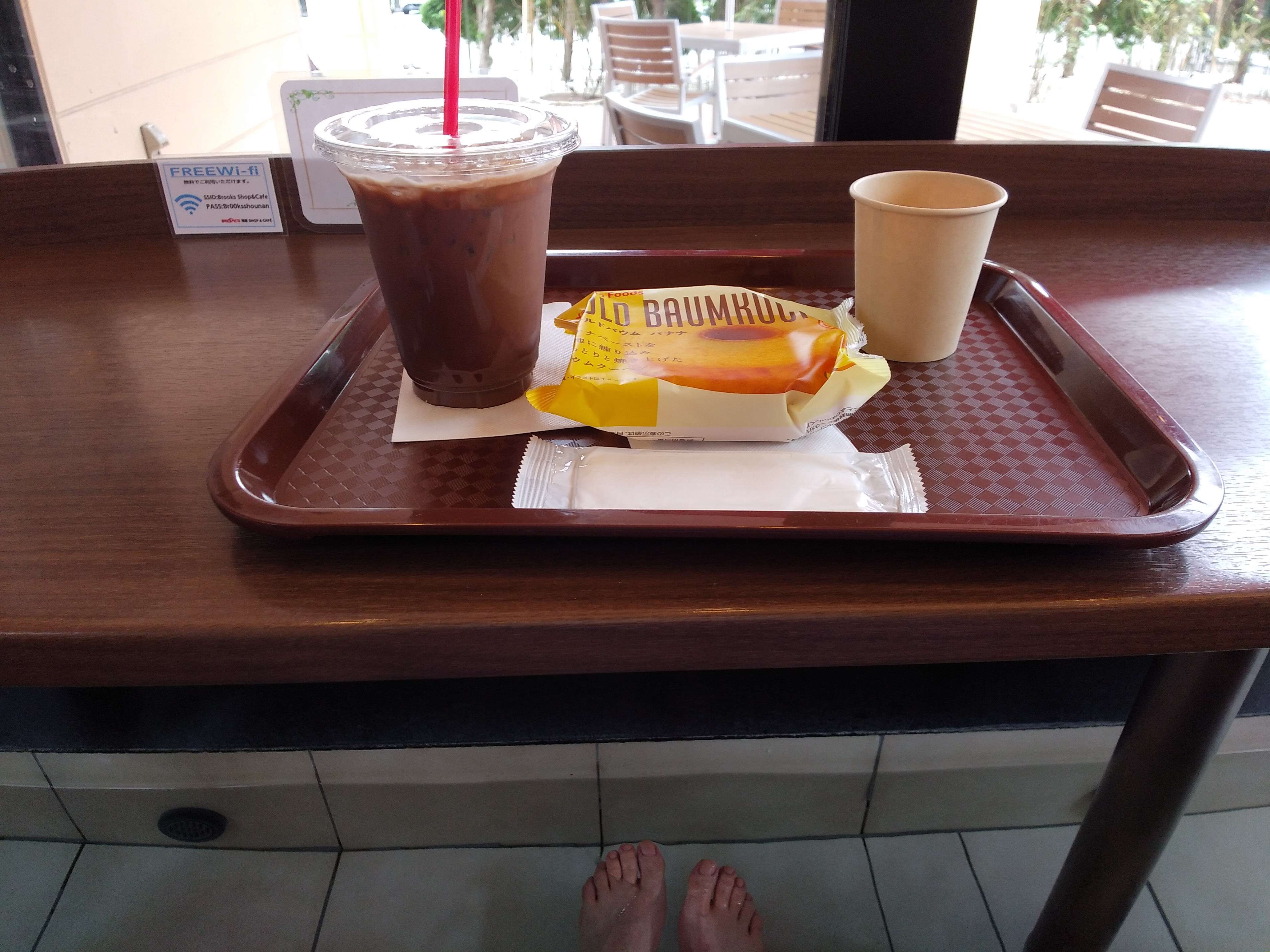 夏の足湯カフェ