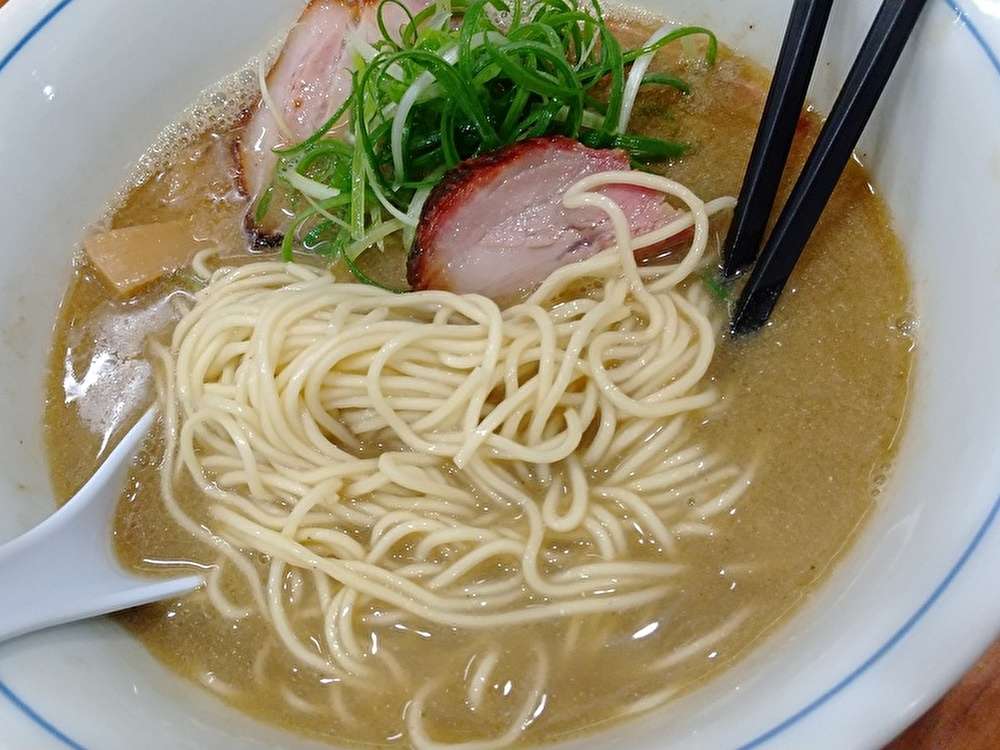 にぼしの出汁のラーメン