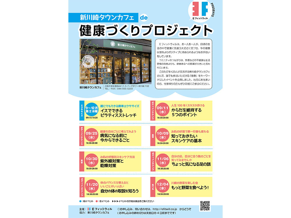 新川崎タウンカフェ で  健康づくり講座
